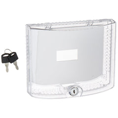 Braeburn universal thermostat guard with keyed lock, protective cover for thermostat control panels.