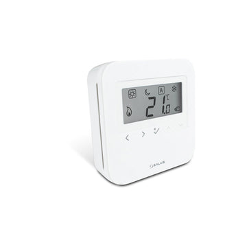 Salus AHTR3024 24VAC digital non-programmable thermostat with 3-wire setup, showing digital display and control buttons.
