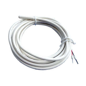 Salus floor temperature sensor showing a sleek black sensor device used for monitoring floor heat.