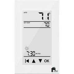 EconoHome GFCI WiFi thermostat with 4-inch touchscreen display, programmable smart thermostat for home temperature control