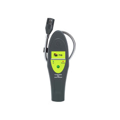 Test Products International TPI 719 combustible gas detector showing digital display and sensor probe for gas detection.