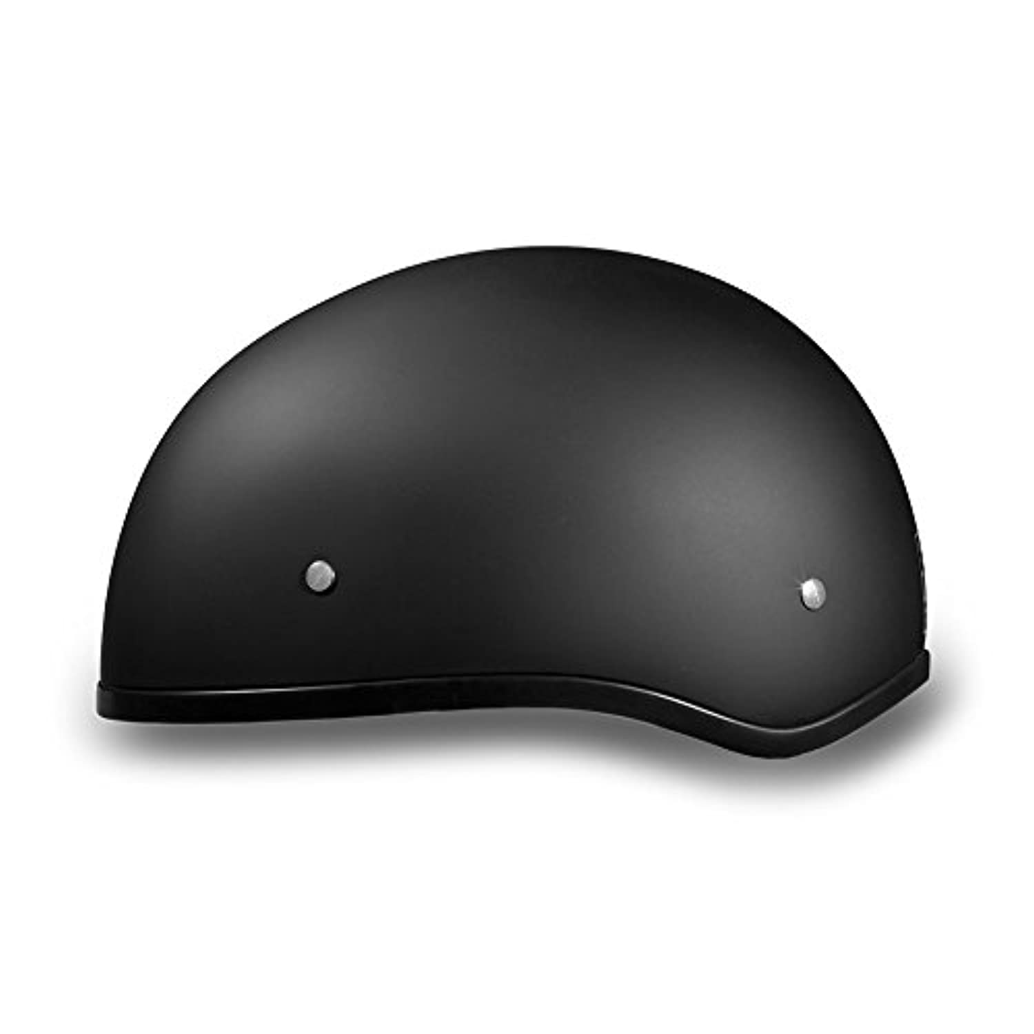 dot skull cap motorcycle helmet Daytona Helmets Skull Cap W/O Visor- Dull Black Motorcycle DOT Helmet D1-BNS