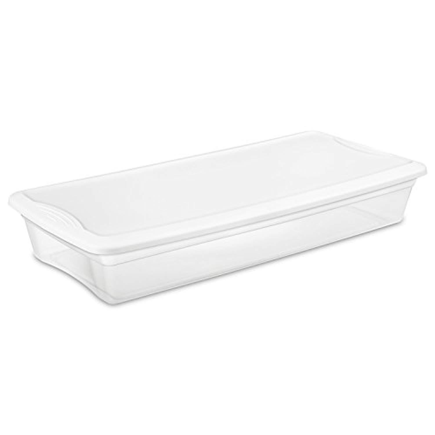 Wholesale Sterilite Clear Flat Storage Box- 41Qt CLEAR