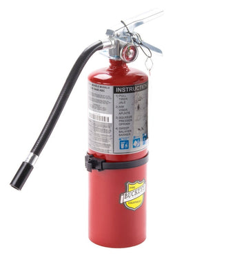 Buckeye 5lb ABC multipurpose dry chemical fire extinguisher with pressure gauge and handle for safety and fire emergency use