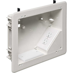 Arlington TVBU810 TV Box with flange for home theater installations, 8x10-inch electrical box for conduit and wiring setup