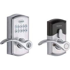 Kwikset SmartCode 955 Keypad Electronic Lever Door Lock Deadbolt Alternative w/ Pembroke Door Handle Lever, - Wholesale Home Improvement Products