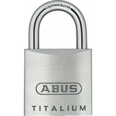 ABUS 64TI/25 Titalium Aluminum Alloy Padlock - Keyed Different