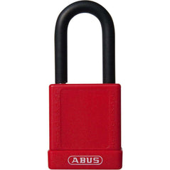 ABUS 74/40 KD RED Safety Lockout Non-Conductive Padlock - Keyed Different