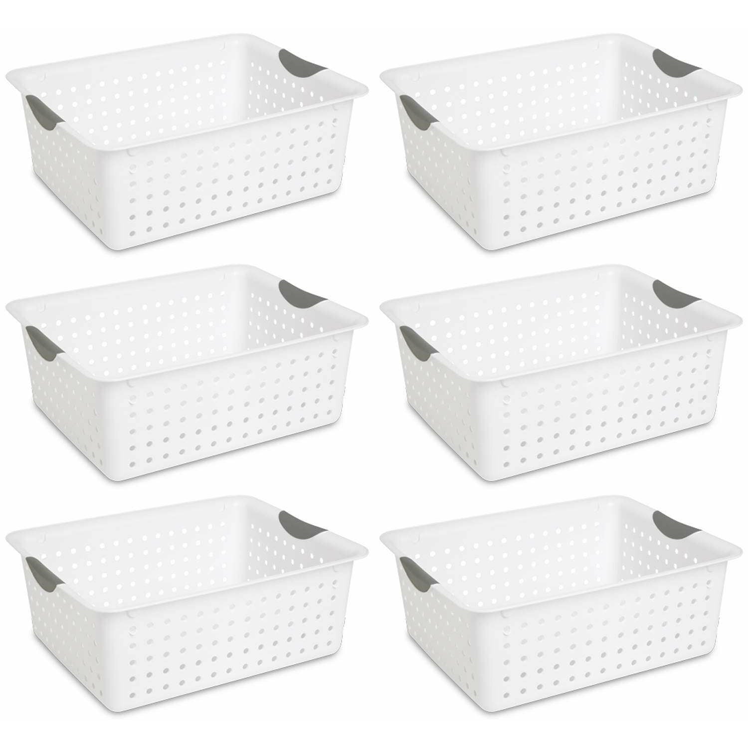 Sterilite 1626 - Large Ultra™ Basket White 16268006