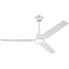 Westinghouse - Modern Industrial Style - 56-Inch Ceiling Fan and Wall Control - White
