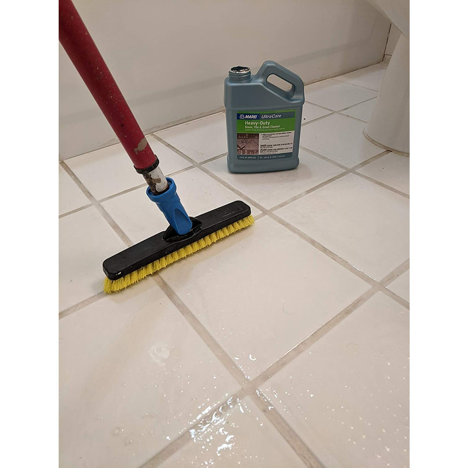 Tile and Grout Cleaner Heavy-Duty 32oz Bottle and Brush