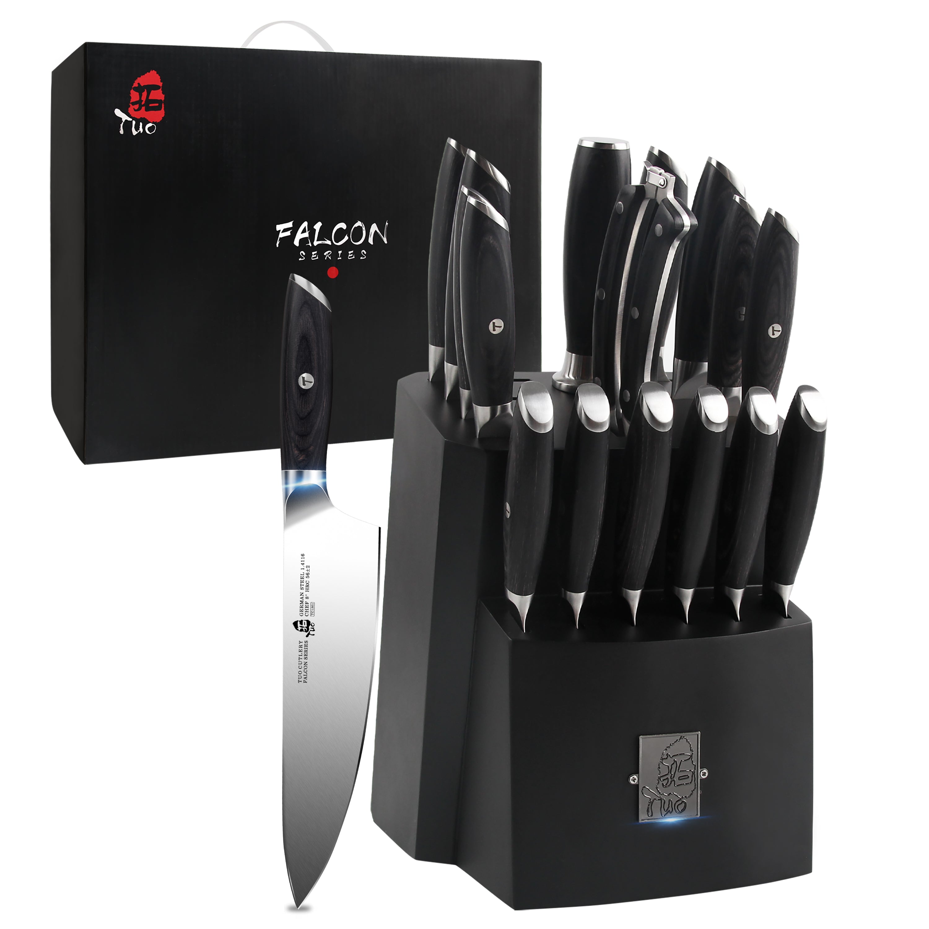 17 Pieces Professional Kitchen Knife Block Set – RITSU Knife