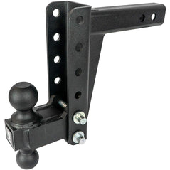 BulletProof Hitches 2.0" Adjustable Medium Duty 6" - Drop/Rise Trailer Hitch with 2" and 2 5/16" Dual Ball
