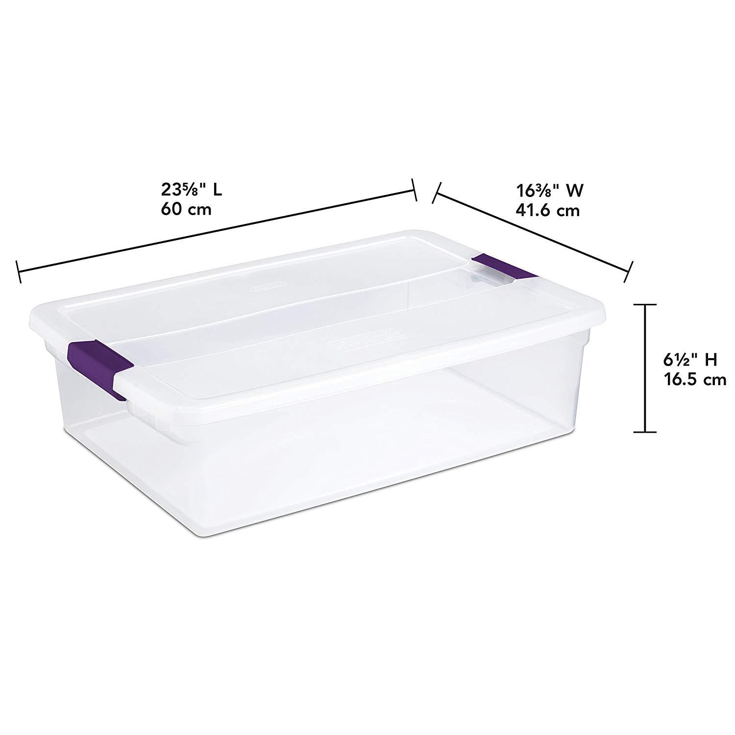 Sterilite Gasket Storage Box, 32 Quart Capacity