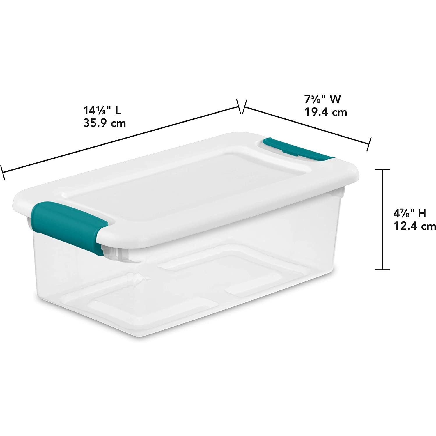 Sterilite 6 Qt./5.7 L Storage Box, White