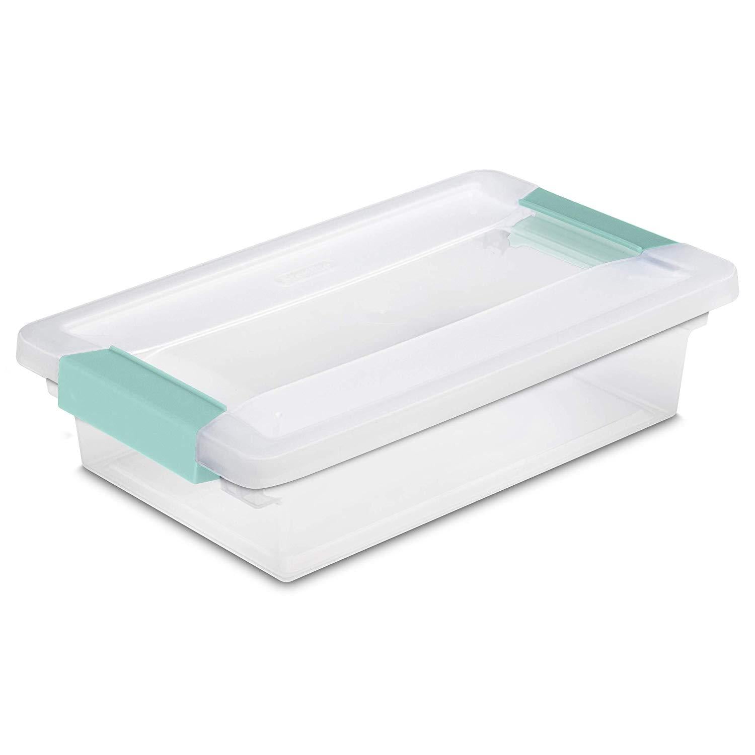 Sterilite - Small Box Modular Stacking Storage Drawer Container Closet (6 Pack)