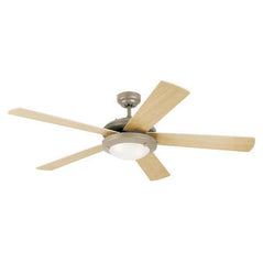 Westinghouse - Comet 52-Inch Indoor Ceiling Fan with Dimmable LED Light Fixture - Brushed Pewter