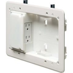 Arlington TVL508 Low Profile TV Box for Shallow Walls, 8-inch x 5-inch Box, 1/2-inch or 5/8-Inch Drywall - Wholesale Home Improvement Products