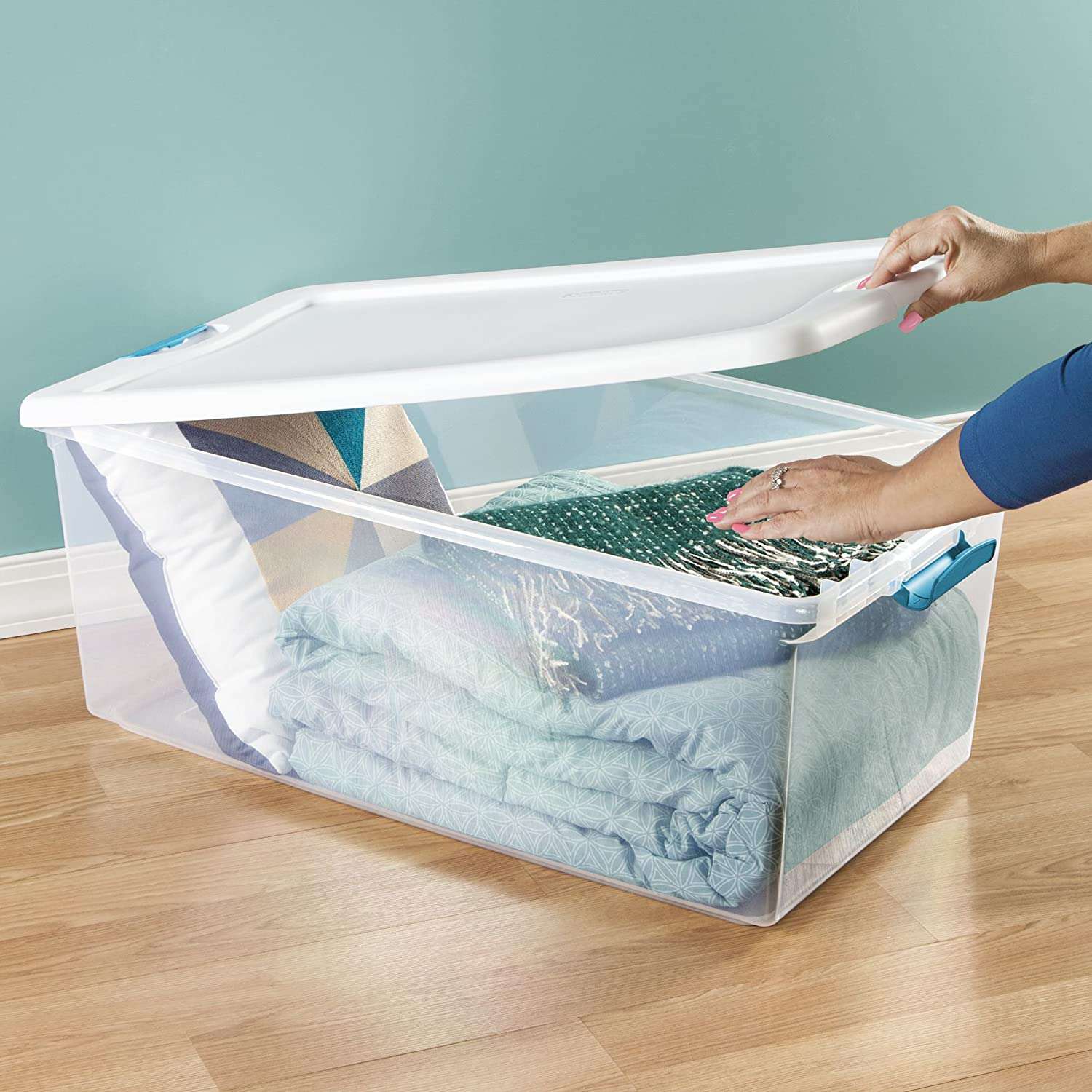 Sterilite 64 Qt. Latching Storage Box - Tote Organizer - See