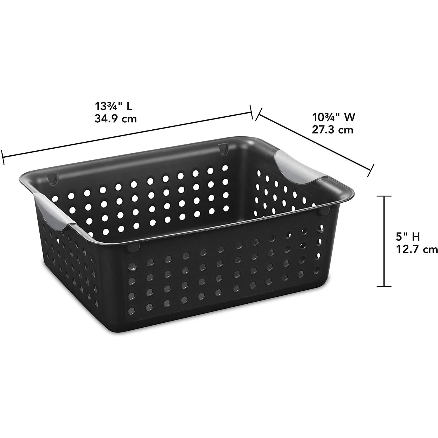 Sterilite Deep Ultra Plastic Storage Bin Organizer Basket w/ Handles (18 Pack)