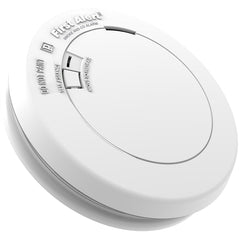 BRK First Alert PRC710B 10-year combination smoke and carbon monoxide detector with digital display and test button.