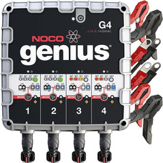 NOCO Genius G4 6V/12V 4.4A 4-Bank UltraSafe Smart Battery Charger - Wholesale Home Improvement Products