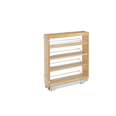 Rev-A-Shelf 448-BC-5C 5-inch base cabinet organizer with multiple compartments for efficient kitchen storage.