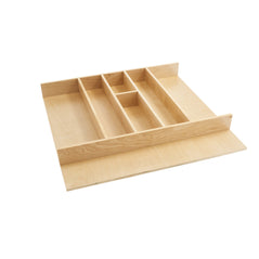 Rev-A-Shelf 24-inch tall wood utility tray insert for drawer organizer, with drop-in design for kitchen or storage drawers.