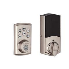 Kwikset SmartCode 888 Smart Lock Touchpad Electronic Deadbolt Door Lock w/ Z-Wave Plus, Satin Nickel 98880-004 - Wholesale Home Improvement Products