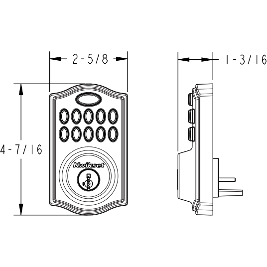 Kwikset SmartCode 914 Traditional Smart Lock Keypad Electronic
