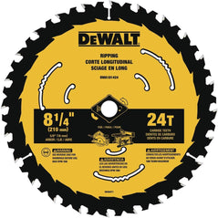 DEWALT 8-1/4-Inch 24-Tooth Circular Saw Blade
