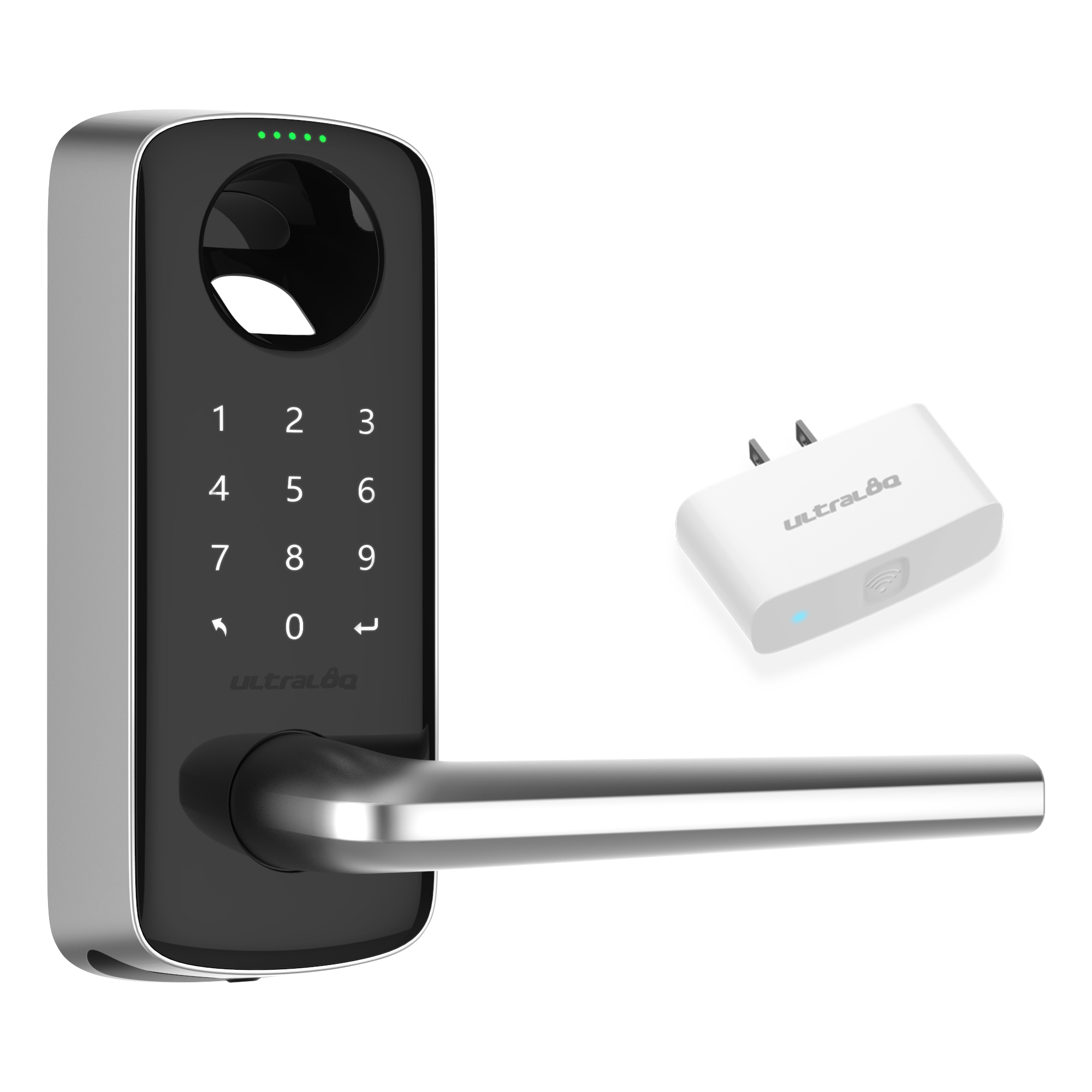 August Wi-Fi Smart Lock - Smart lock - wireless - Bluetooth, 802.11b/g/n -  2.4 Ghz - silver
