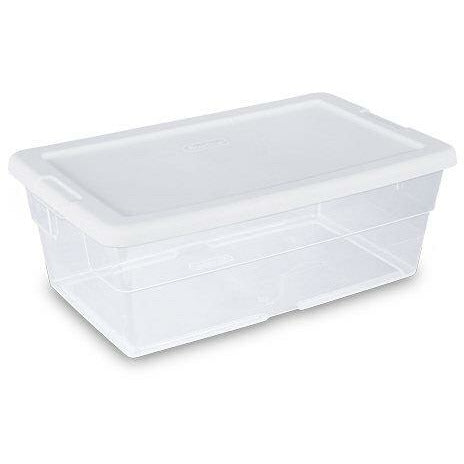 Sterilite Multi-Size White Plastic Storage Basket Organizer Bundle