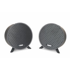 Naxa Electronics - Dual Bluetooth True Wireless Sync Round Speakers Combo