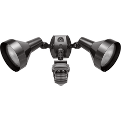 RAB Lighting - STL360H Sensor with Twin Precision Die Cast H101 Deluxe Shielded Bell Floods - 360 Degrees View Detection