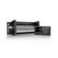 AC Infinity - Airblaze T10, Fireplace Blower Fan 10" with Temperature and Humidity Controller