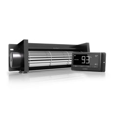 AC Infinity - Airblaze T12, Fireplace Blower Fan 12" with Temperature and Humidity Controller