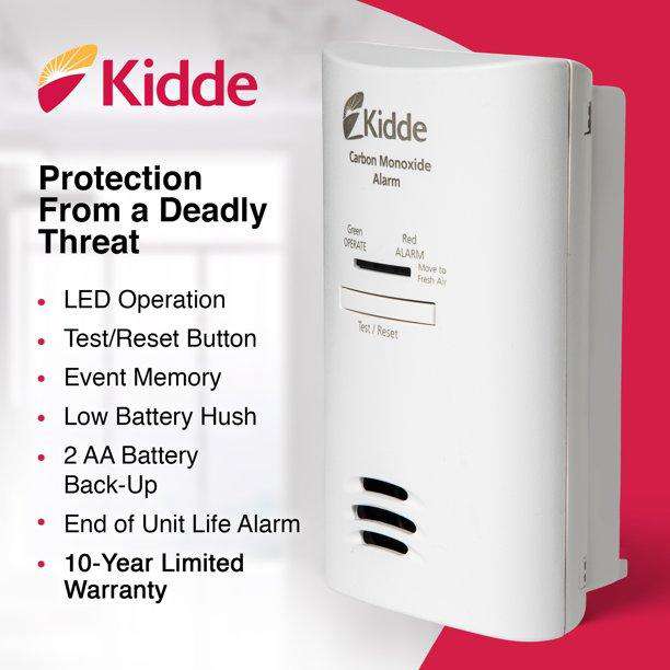 KN-COB-DP2 Carbon Monoxide Alarm AC Powered, Plug-In w/ Battery