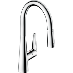 Hansgrohe Talis S 1.75 GPM Single Hole Kitchen Faucet 1-Handle 16-inch W/ Pull Down Sprayer Magnetic Docking Spray Head, Chrome, 72813001 - Wholesale Home Improvement Products