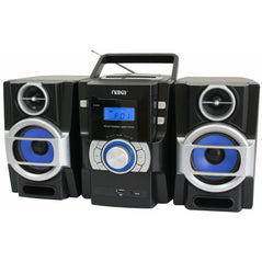 NAXA NPB-429 Electronics Portable Shelf System with MP3/CD Player, AM/FM Radio and Twin Detachable Speakers - Wholesale Home Improvement Products