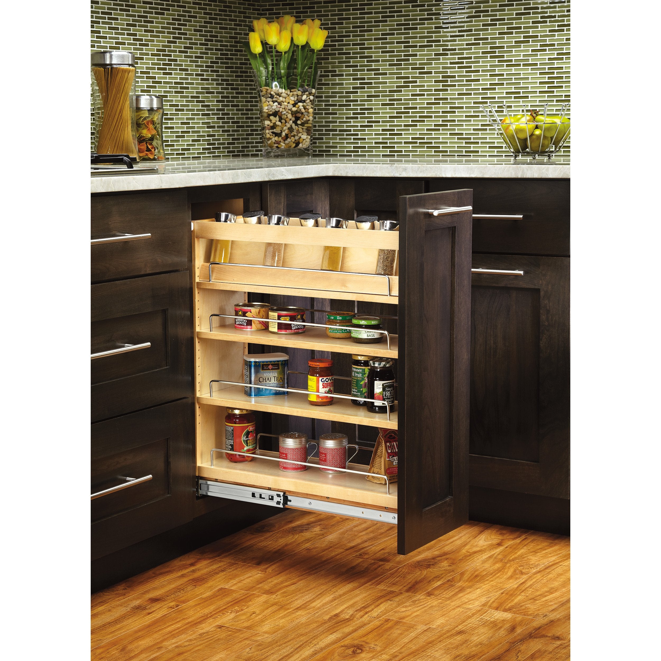 Rev-A-Shelf 8 Pull Out Base Cabinet Organizer with Adjustable