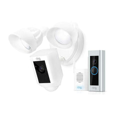 Ring Video Doorbell Pro with Chime Pro with Floodlight Camera
